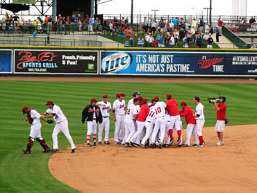 Mob scene when the Loons won